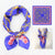 Women's Elegant Printing Satin Printing Silk Scarf