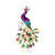 Women's Elegant Retro Animal Peacock Alloy Brooches Plating Rhinestone Brooches