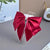 Women's Elegant Retro Bow Knot Velvet Inlay Artificial Pearls Rhinestones Hair Clip