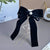 Women's Elegant Retro Bow Knot Velvet Inlay Artificial Pearls Rhinestones Hair Clip