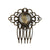 Women's Elegant Retro Streetwear Leaves Floral Alloy Plating Insert Comb