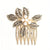 Women's Elegant Retro Streetwear Leaves Floral Alloy Plating Insert Comb