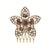 Women's Elegant Retro Streetwear Leaves Floral Alloy Plating Insert Comb