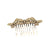 Women's Elegant Retro Streetwear Leaves Floral Alloy Plating Insert Comb