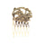 Women's Elegant Retro Streetwear Leaves Floral Alloy Plating Insert Comb