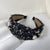 Women's Elegant Retro U Shape Cloth Inlay Rhinestones Pearl Hair Band