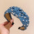 Women's Elegant Retro U Shape Cloth Inlay Rhinestones Pearl Hair Band