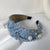 Women's Elegant Retro U Shape Cloth Inlay Rhinestones Pearl Hair Band