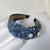 Women's Elegant Retro U Shape Cloth Inlay Rhinestones Pearl Hair Band