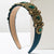 Women's Elegant Round Alloy Cloth Rhinestones Glass Hair Band