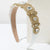 Women's Elegant Round Alloy Cloth Rhinestones Glass Hair Band