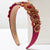 Women's Elegant Round Alloy Cloth Rhinestones Glass Hair Band