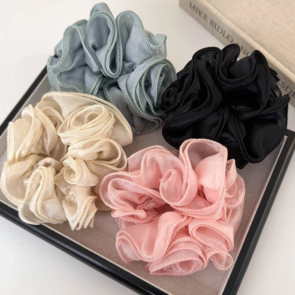 Women's Elegant Simple Style Flower Cloth Hair Tie