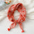 Women's Elegant Simple Style Flower Cotton And Linen Silk Scarf