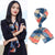 Women's Elegant Simple Style Geometric Chiffon Printing Silk Scarf