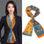 Women's Elegant Simple Style Geometric Chiffon Printing Silk Scarf