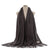 Women's Elegant Simple Style Solid Color Imitation Cashmere Tassel Scarf