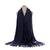 Women's Elegant Simple Style Solid Color Imitation Cashmere Tassel Scarf