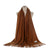 Women's Elegant Simple Style Solid Color Imitation Cashmere Tassel Scarf