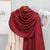 Women's Elegant Simple Style Solid Color Polyester Scarf