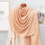 Women's Elegant Simple Style Solid Color Polyester Scarf