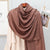 Women's Elegant Simple Style Solid Color Polyester Scarf