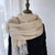 Women's Elegant Simple Style Streetwear Solid Color Imitation Cashmere Polyester Tassel Scarf