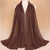 Women's Elegant Solid Color Chiffon Scarf