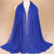 Women's Elegant Solid Color Chiffon Scarf