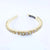 Women's Elegant Solid Color Cloth Rhinestone Knitting Hair Band