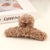 Women's Elegant Solid Color Cloth Shearling Hair Claws