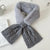 Women's Elegant Solid Color Cotton Blend Plush Scarf