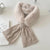 Women's Elegant Solid Color Cotton Blend Plush Scarf