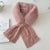 Women's Elegant Solid Color Cotton Blend Plush Scarf