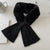 Women's Elegant Solid Color Cotton Blend Plush Scarf