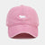 Women's Elegant Solid Color Embroidery Flat Eaves Baseball Cap