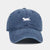 Women's Elegant Solid Color Embroidery Flat Eaves Baseball Cap