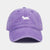 Women's Elegant Solid Color Embroidery Flat Eaves Baseball Cap