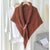 Women's Elegant Solid Color Knit Scarf