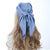 Women's Elegant Solid Color Satin Printing Silk Scarf