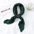 Women's Elegant Solid Color Satin Silk Scarves