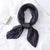 Women's Elegant Solid Color Satin Silk Scarves