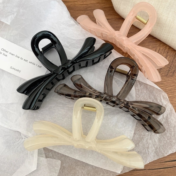 Women's Elegant Streetwear Bow Knot PS Hair Claws