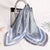 Women's Elegant Streetwear Color Block Stripe Satin Silk Scarf