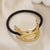 Women's Elegant Streetwear Geometric Bow Knot Alloy Hair Tie