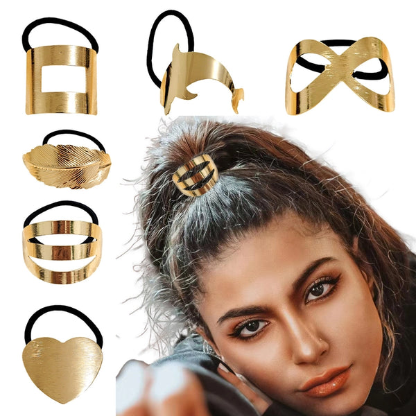 Women's Elegant Streetwear Geometric Metal Plating Hair Tie