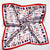 Women's Elegant Streetwear Polka Dots Flower Satin Printing Silk Scarf