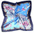 Women's Elegant Streetwear Polka Dots Flower Satin Printing Silk Scarf