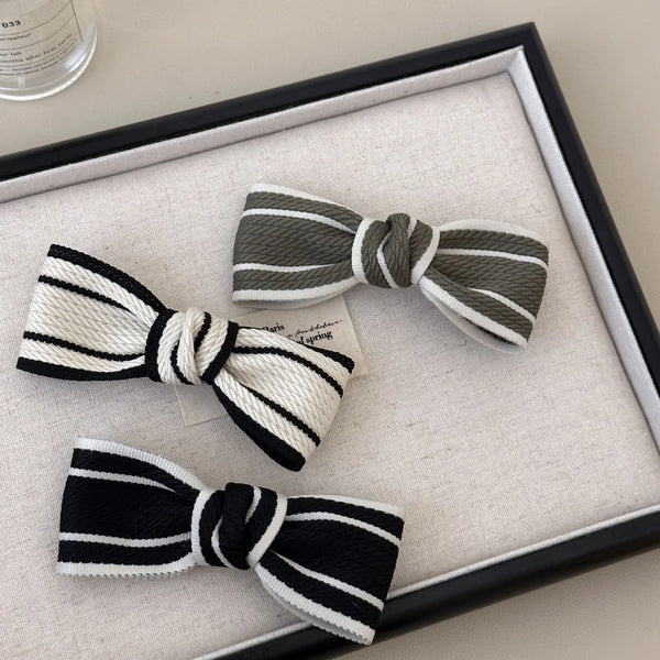 Women's Elegant Sweet Bow Knot Cloth Hair Clip