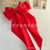 Women's Elegant Sweet Bow Knot Cloth Pearl Hair Clip Hair Tie